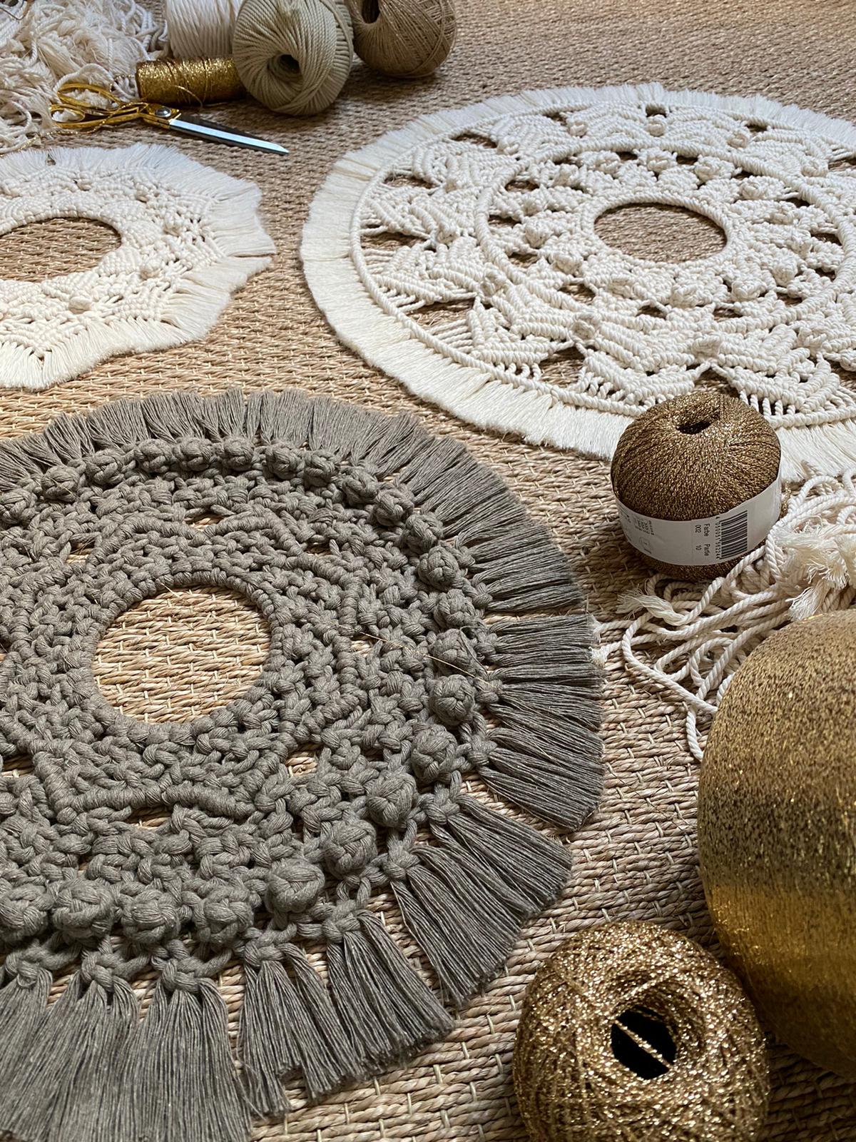 macrame rond mandala 